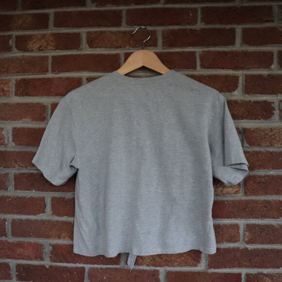 YALE * knotted t-shirt * Size Small * Gray * - Picture 7 of 8
